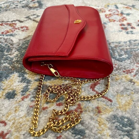 Vintage Christian Dior Crossbody Handbag Red - Picture 6 of 9